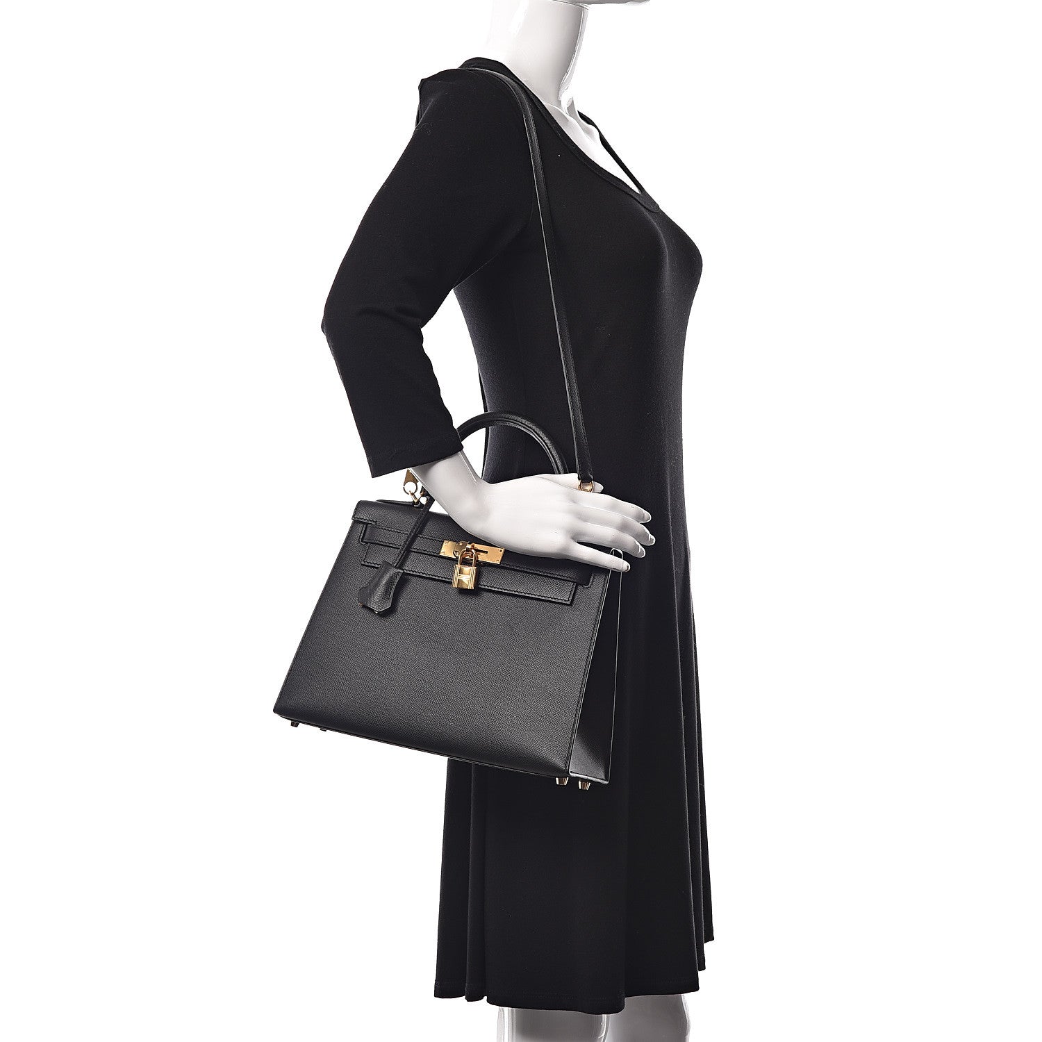 Hermes Epsom Kelly Sellier 28 Black 2 of 43