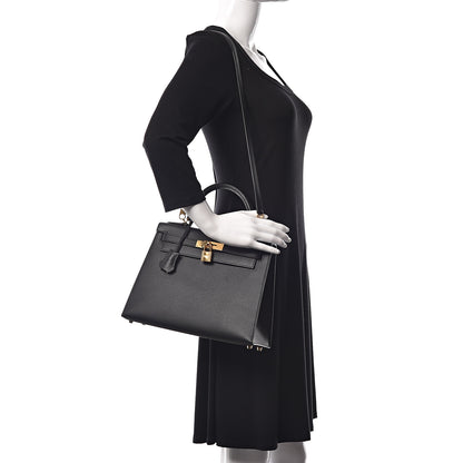 Hermes Epsom Kelly Sellier 28 Black 2 of 43