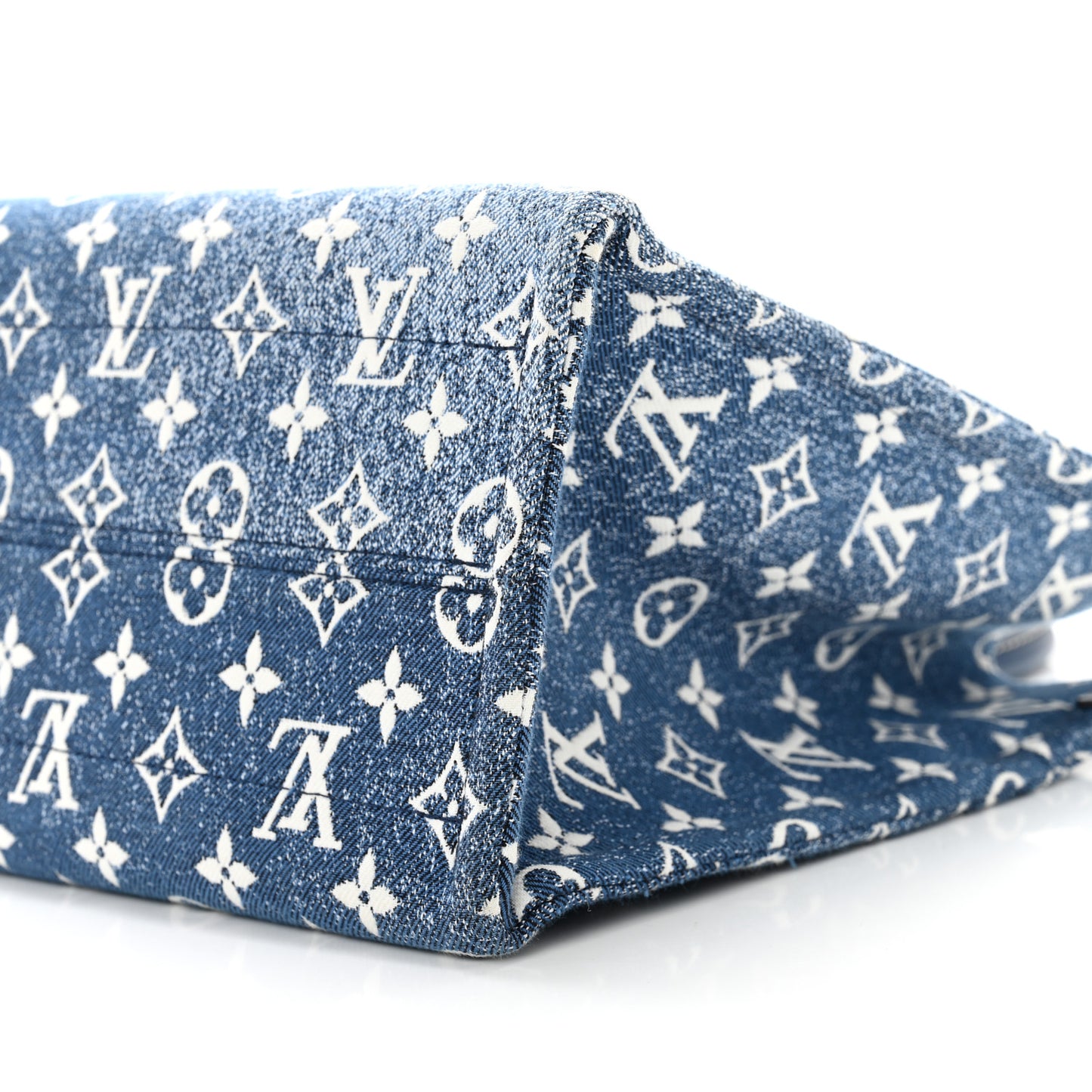 Monogram Jacquard Denim Onthego MM Bleu