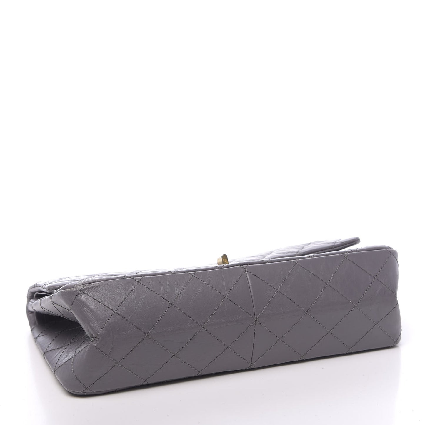 Aged Calfskin Quilted 2.55 Reissue 226 Flap Grey