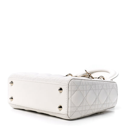 Christian Dior Lambskin Cannage Small My ABCDior Lady Dior White 8 of 11