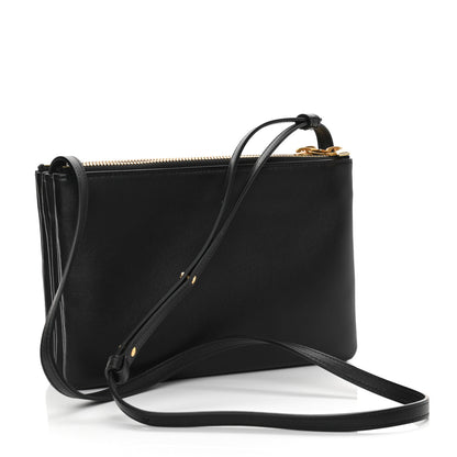 Celine Lambskin Small Trio Crossbody Bag Black 2 of 13
