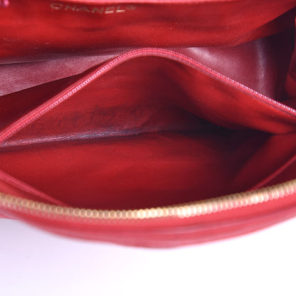 Chanel Lambskin Diamond Stitch Cosmetic Case Red 8 of 17