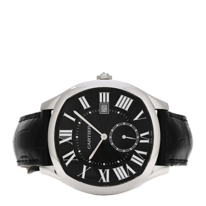 Cartier Stainless Steel Alligator 41mm Drive De Cartier Automatic Watch Black 2 of 4