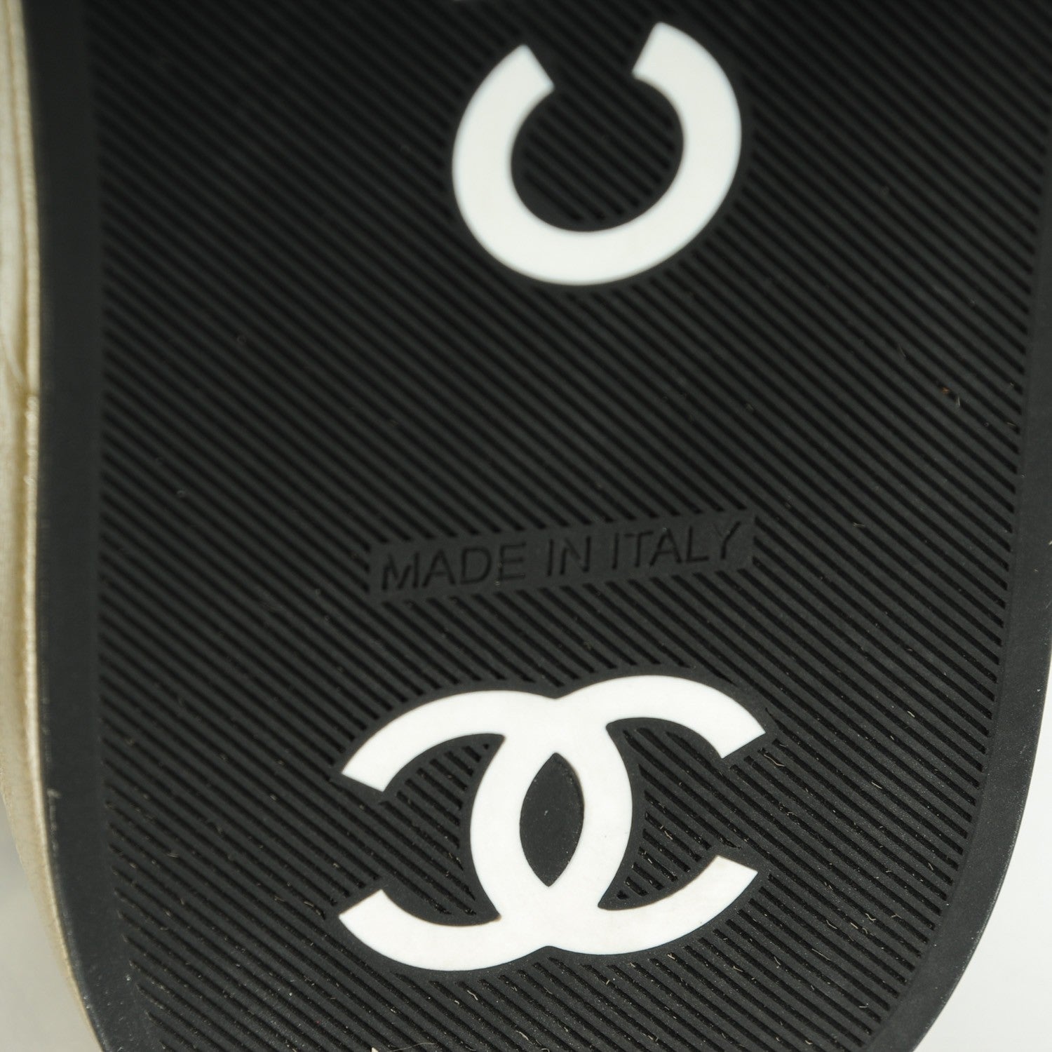 Chanel Metallic Lambskin Pearl Camellia High Top Sneakers 37 Gold 6 of 8