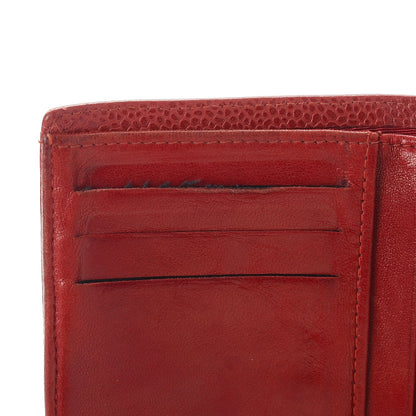 Chanel Caviar Timeless CC Compact French Wallet Red 20 of 20