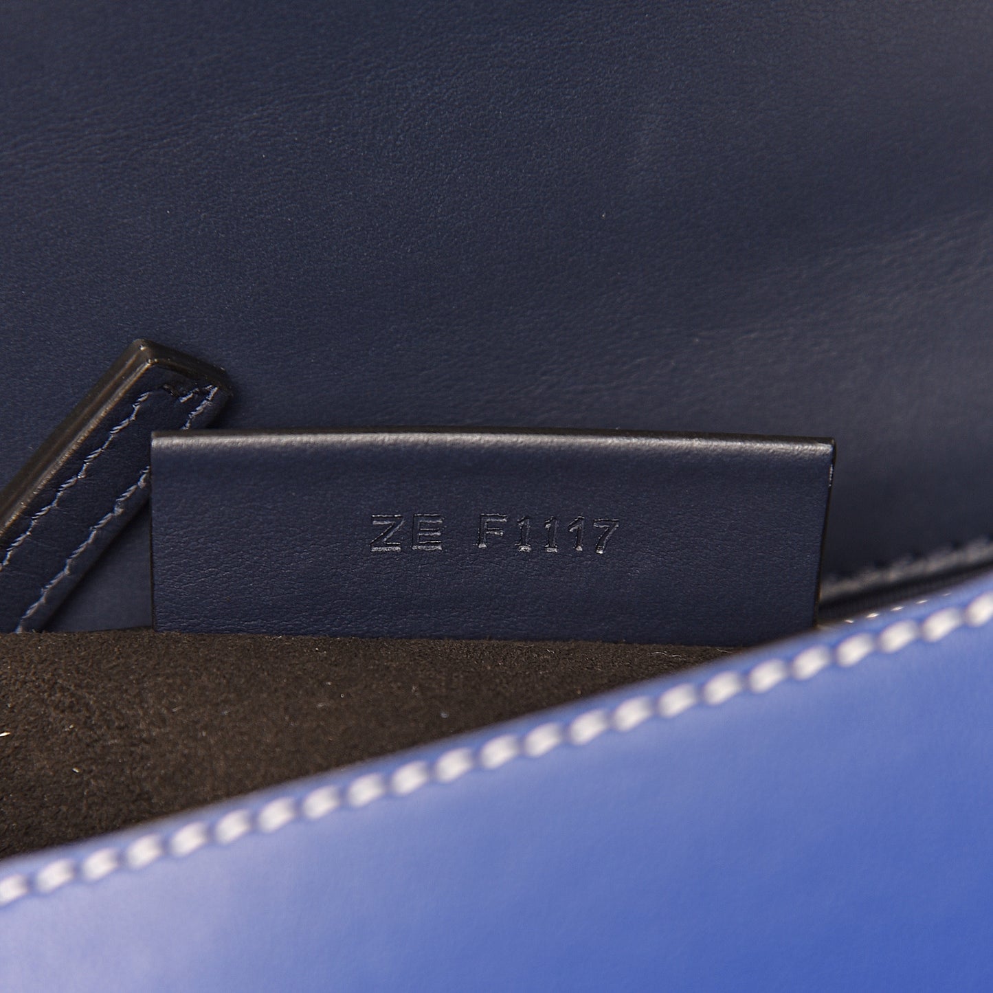 Calfskin Mini Pandora Box Logo Strap Crossbody Bag Moroccan Blue