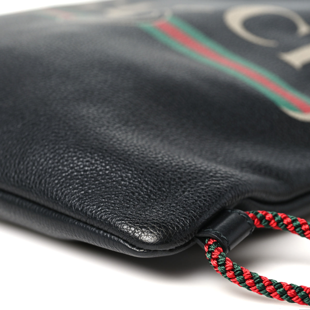 Gucci Calfskin Logo Drawstring Backpack Black 10 of 10