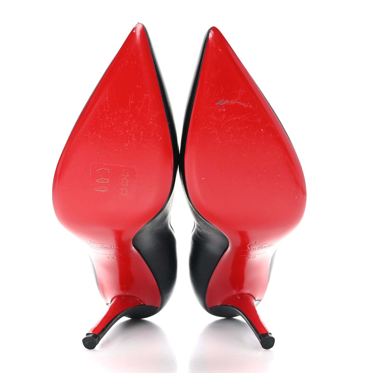 Christian Louboutin Nappa Apostrophy 100 Pumps 39 Black 5 of 7