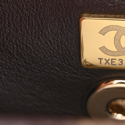 Chanel Caviar Quilted Mini Coco Handle Flap Dark Brown 7 of 10