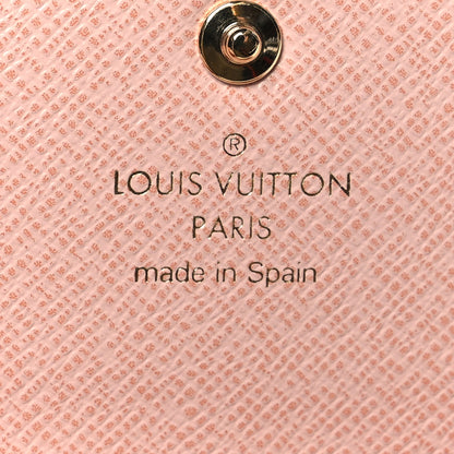 Louis Vuitton Damier Azur Rosalie Coin Purse Rose Ballerine 7 of 9