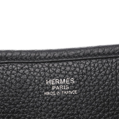 Hermes Taurillon Clemence Evelyne III PM Black 6 of 8