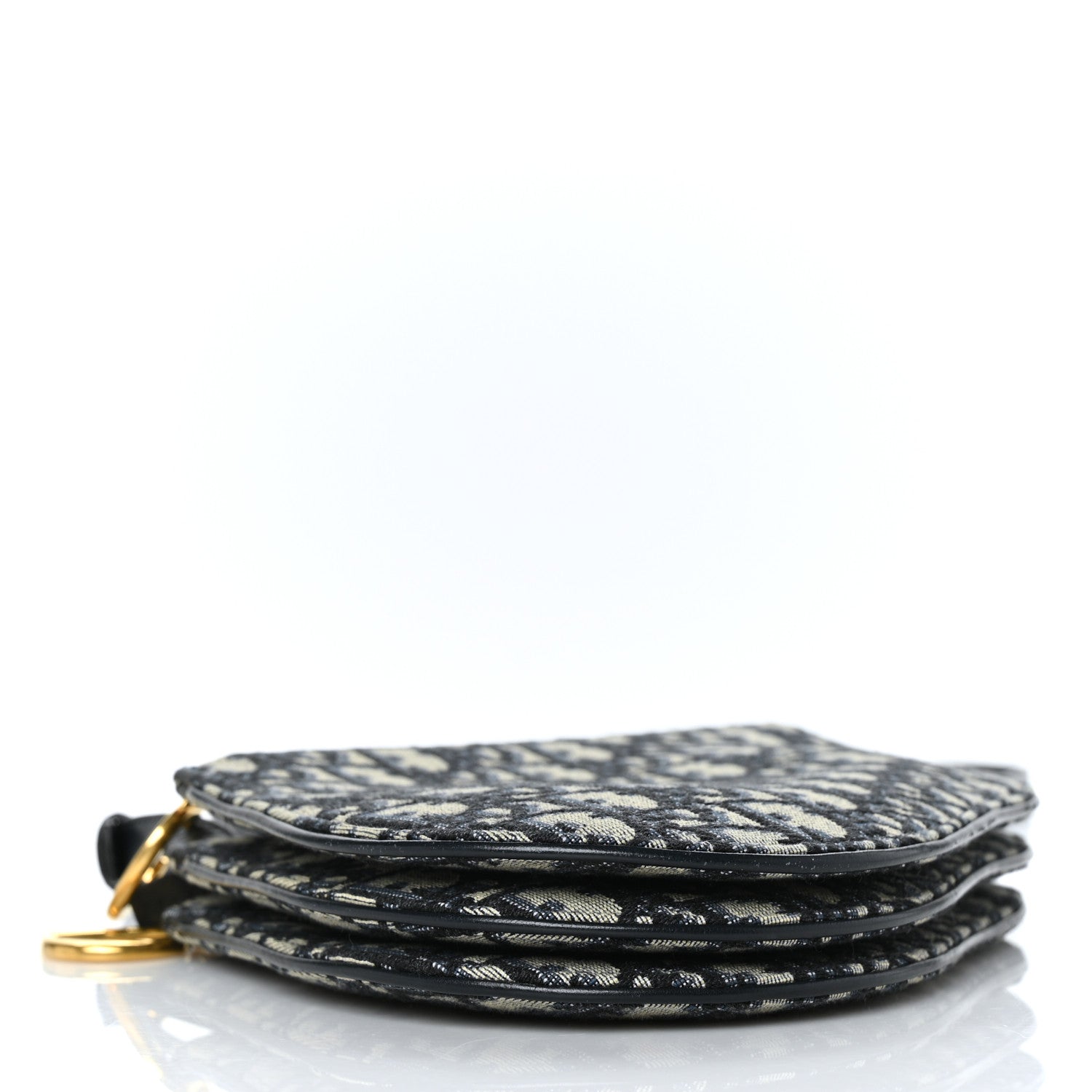 Christian Dior Oblique Saddle Pouch With Strap Navy Blue 4 of 11
