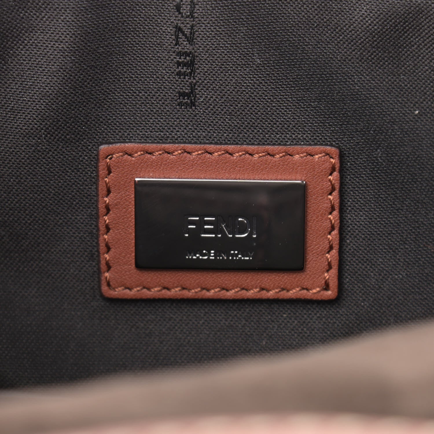 Fendi Shearling Vitello Dolce 3Baguette Shoulder Bag Beige 6 of 9