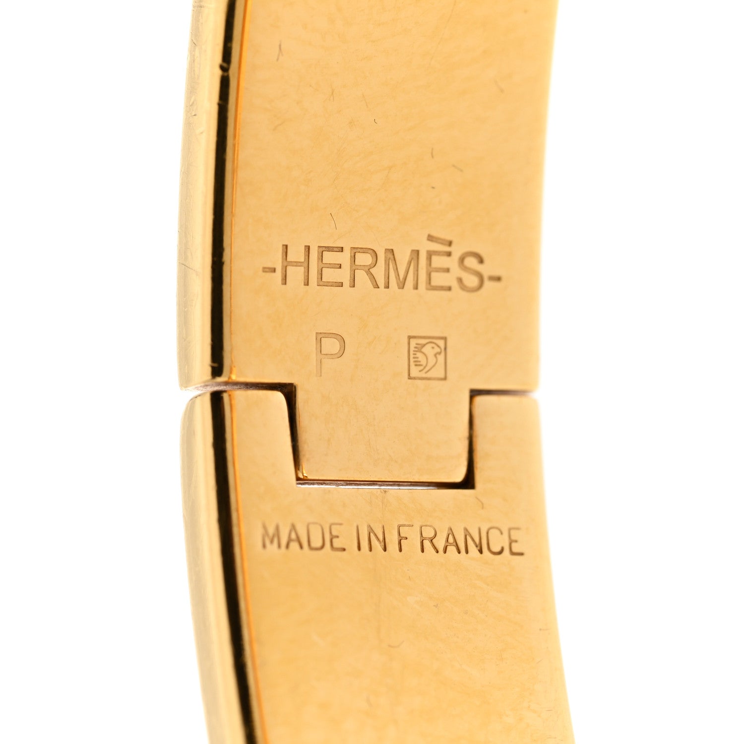 Hermes Enamel Narrow Clic Clac H Bracelet PM Orange 4 of 5