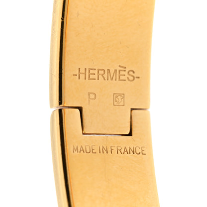 Hermes Enamel Narrow Clic Clac H Bracelet PM Orange 4 of 5