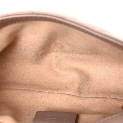 Gucci Calfskin Matelasse Super Mini GG Marmont Shoulder Bag Porcelain Rose 5 of 10