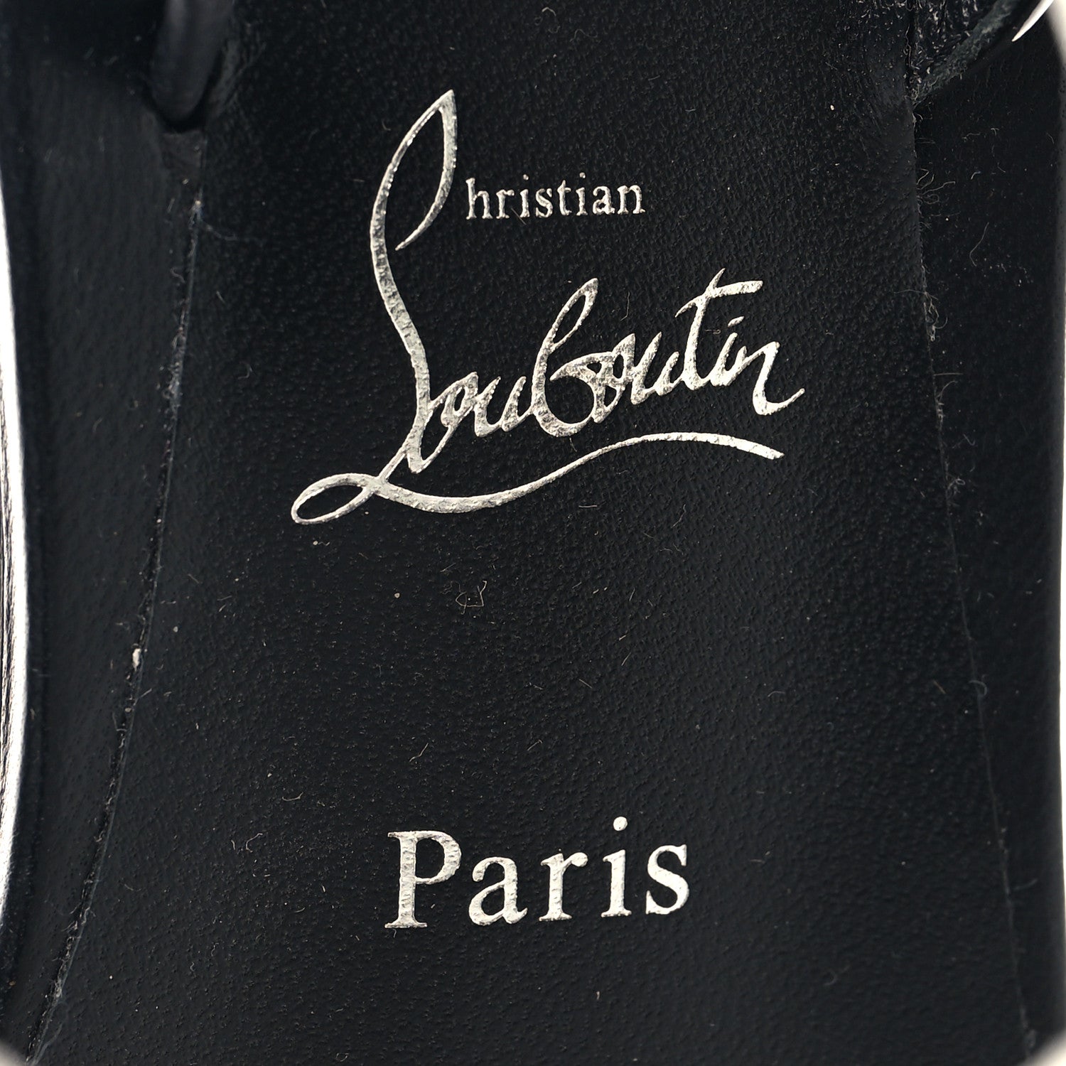 Christian Louboutin Nappa Patent Athinita Flat Sandals 37.5 White Gold Black 8 of 9