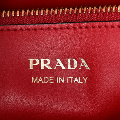 Prada Saffiano Cuir Calfskin Medium Monochrome Top Handle Tote Fuoco 6 of 8