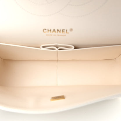 Chanel Caviar Quilted Jumbo Double Flap White 6 of 12
