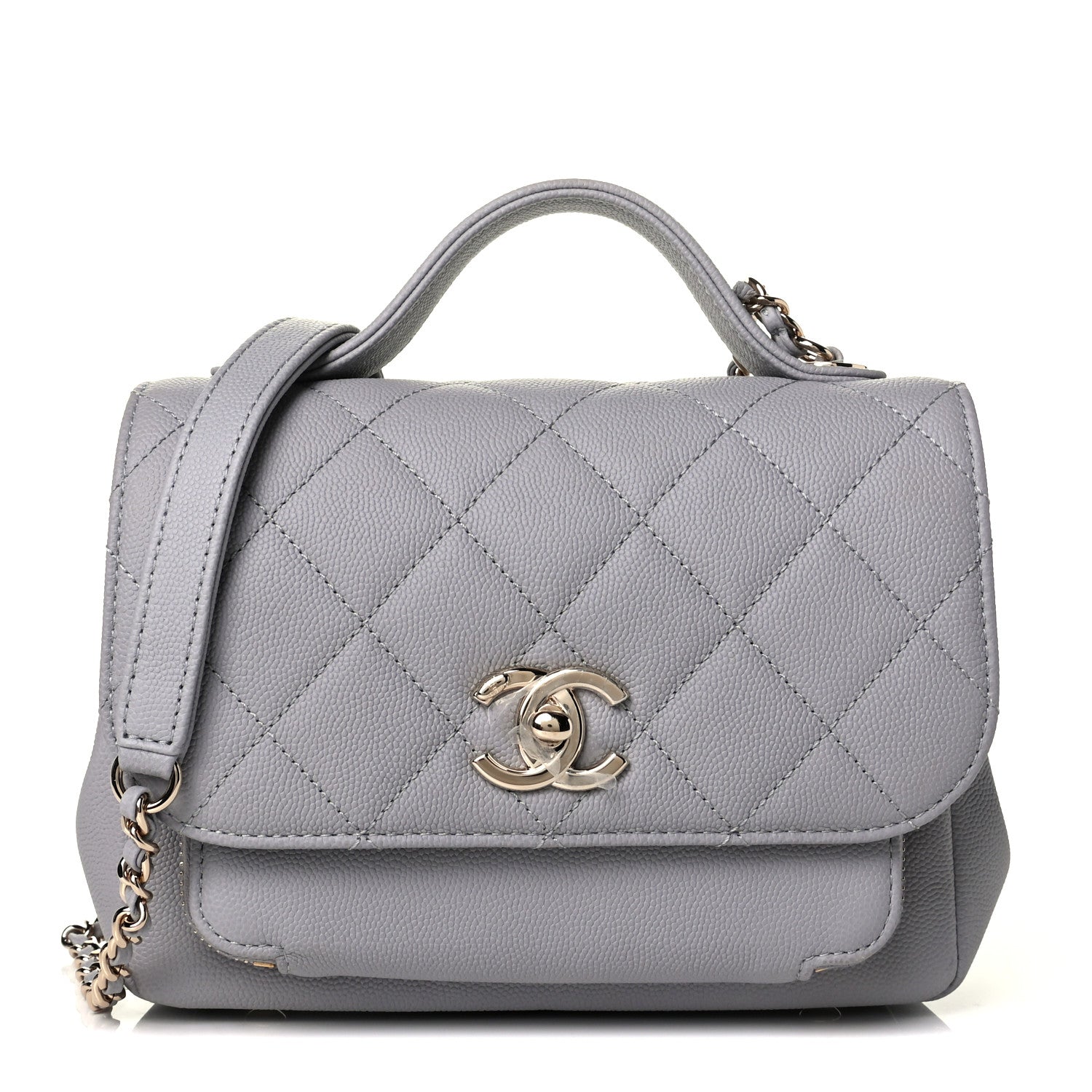 Chanel Caviar Quilted Small Business Affinity Flap Grey 1 of 7