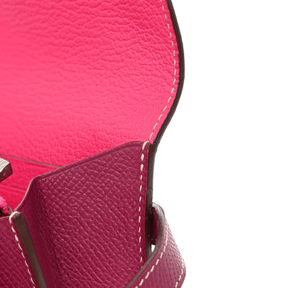 Hermes Epsom Candy Kelly Longue Wallet Tosca Rose Tyrien 17 of 17
