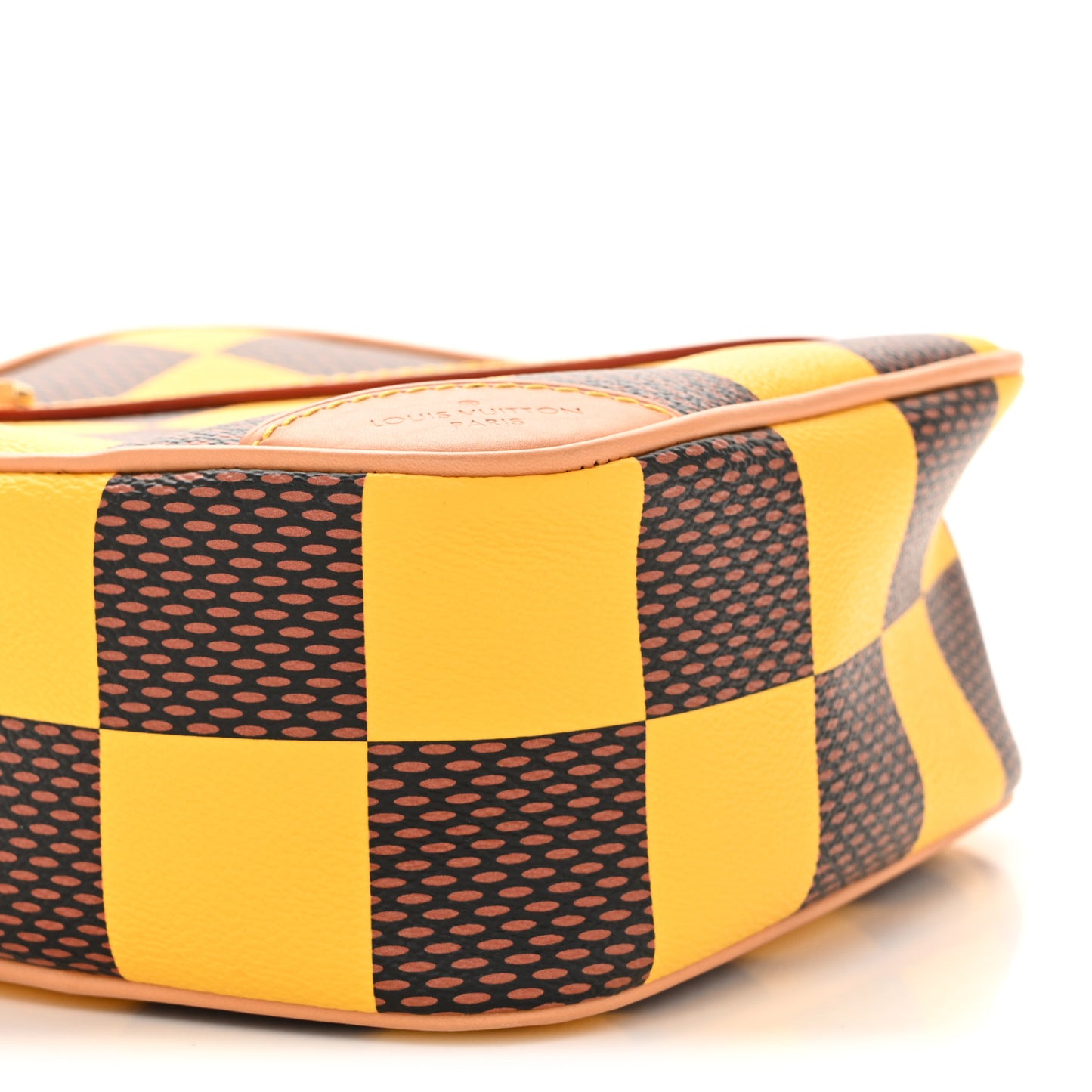 Damier Pop Chess Messenger Jaune Mat