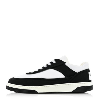 Chanel Fabric Womens Logo Sneakers 40.5 Black White 1 of 10