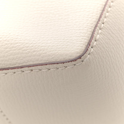 Burberry Calfskin Crest Embossed Small Tote Limestone 11 of 14