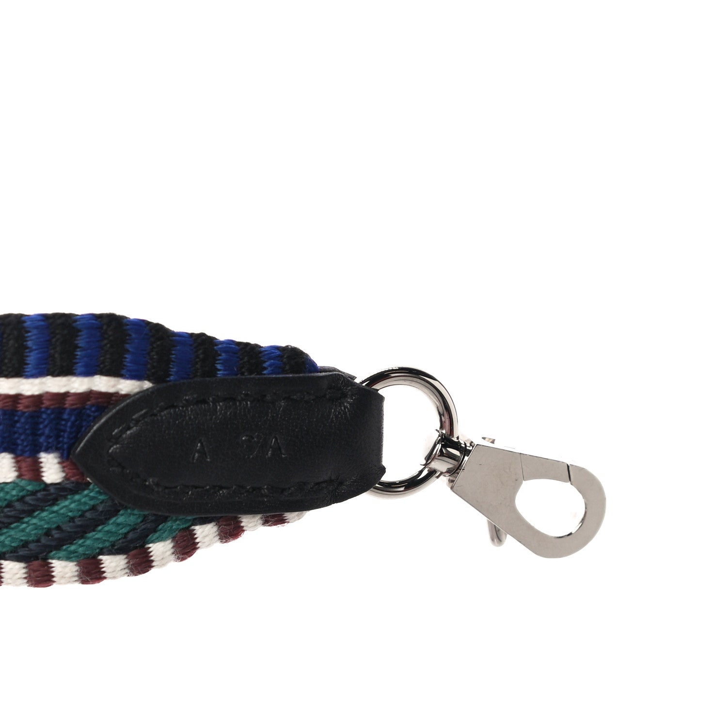 Hermes Toile Swift 25mm Sangle Cavale Shoulder Strap Malachite Bleu Electrique Black 4 of 6