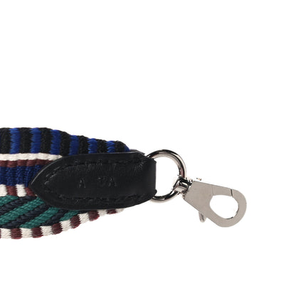 Hermes Toile Swift 25mm Sangle Cavale Shoulder Strap Malachite Bleu Electrique Black 4 of 6