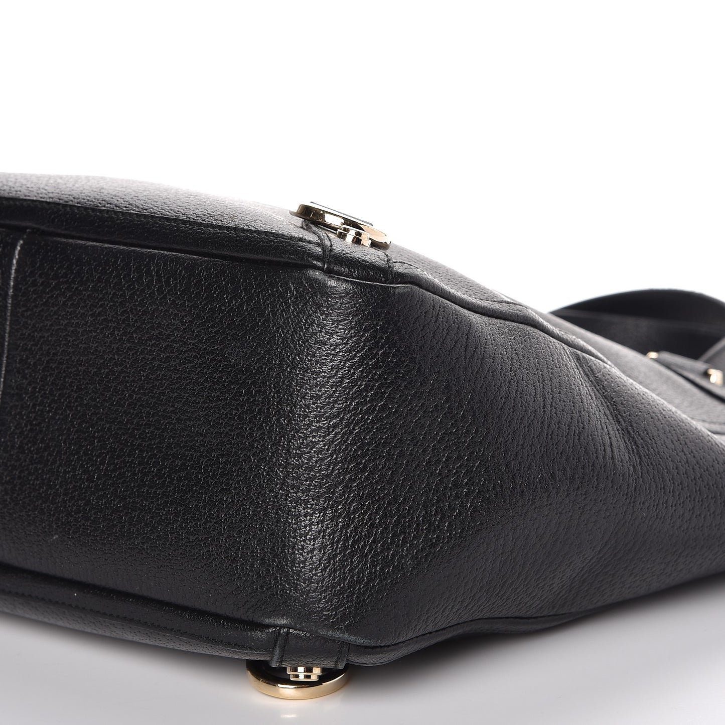 Calfskin Abbey Tote Black