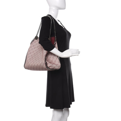 Stella McCartney Denim Alter Nappa Logo Falabella Reversible Tote Burgundy 2 of 10