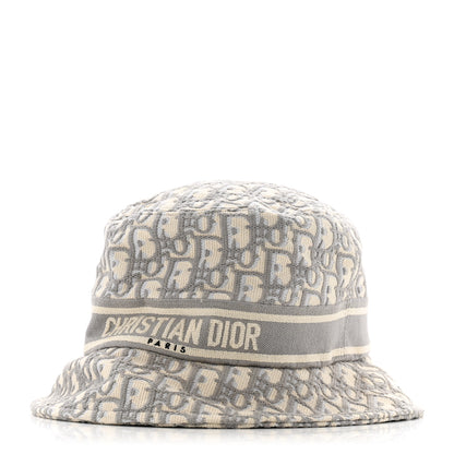 Christian Dior Oblique Bucket Hat 57 Grey 1 of 9