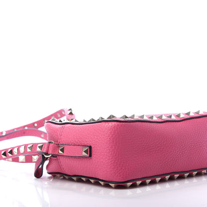 Valentino Garavani Pebbled Calfskin Rockstud Camera Crossbody Bag Peony 6 of 9