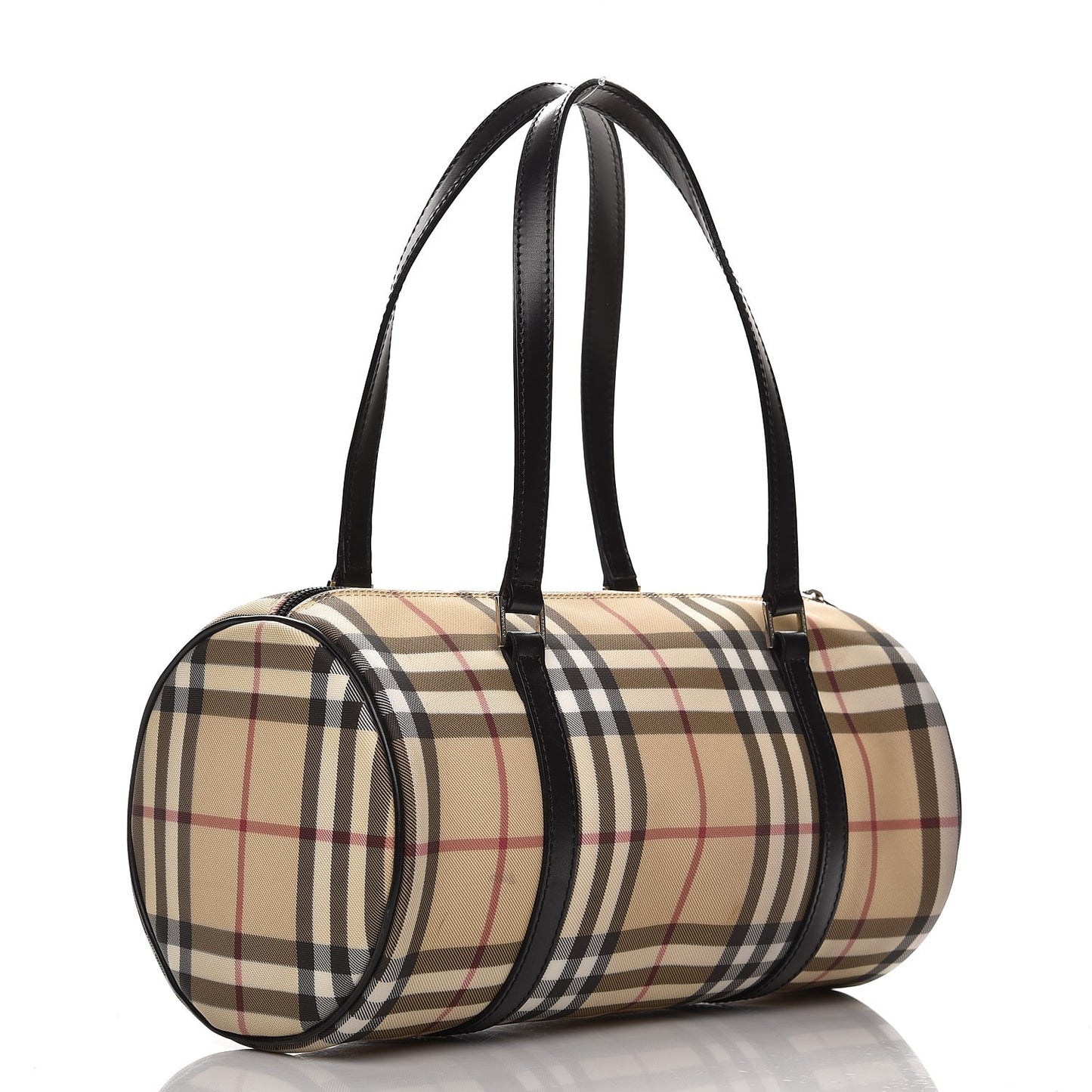 House Check Satchel Black
