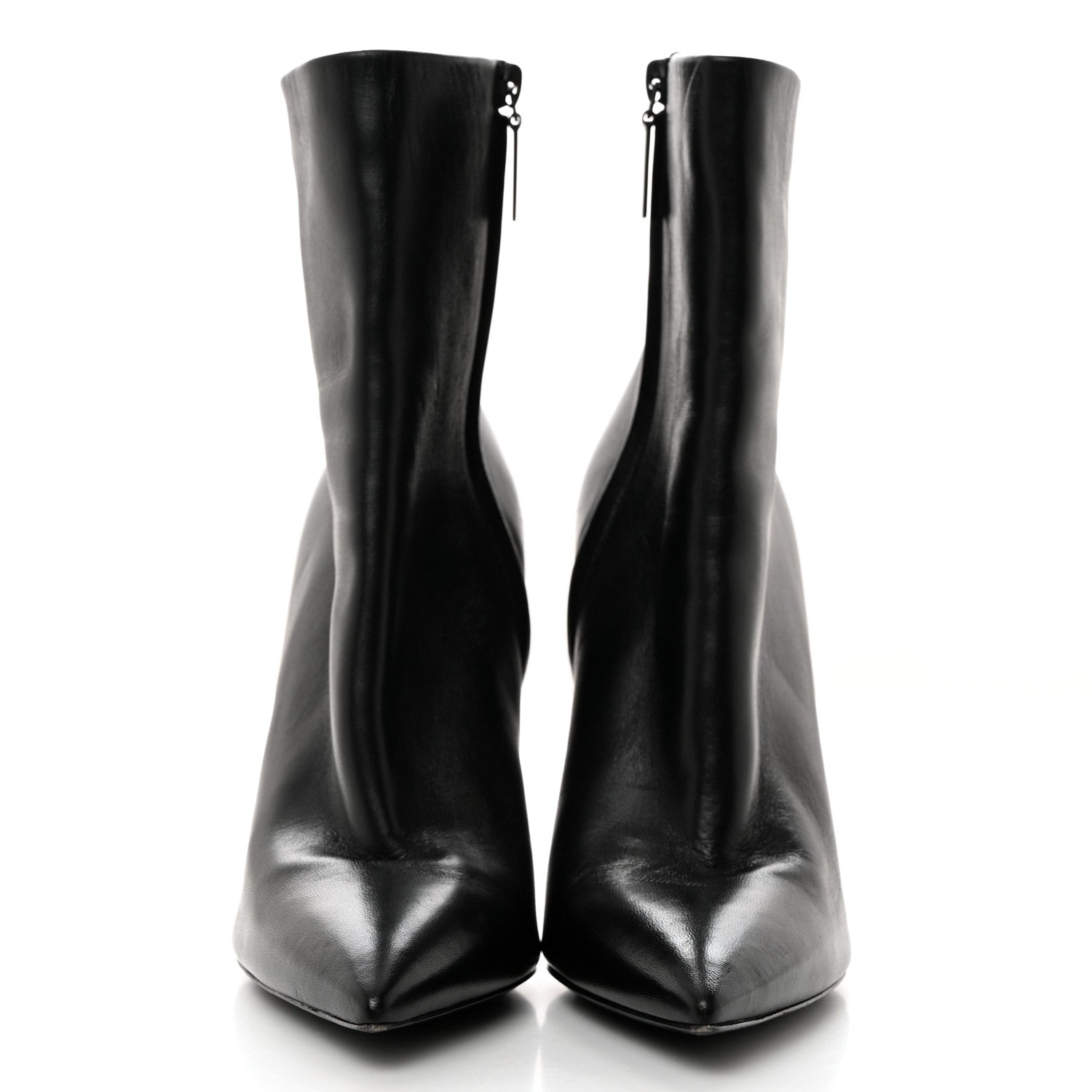 Saint Laurent Calfskin Opyum Ankle Boots 38.5 Black 2 of 8