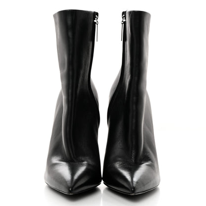 Saint Laurent Calfskin Opyum Ankle Boots 38.5 Black 2 of 8
