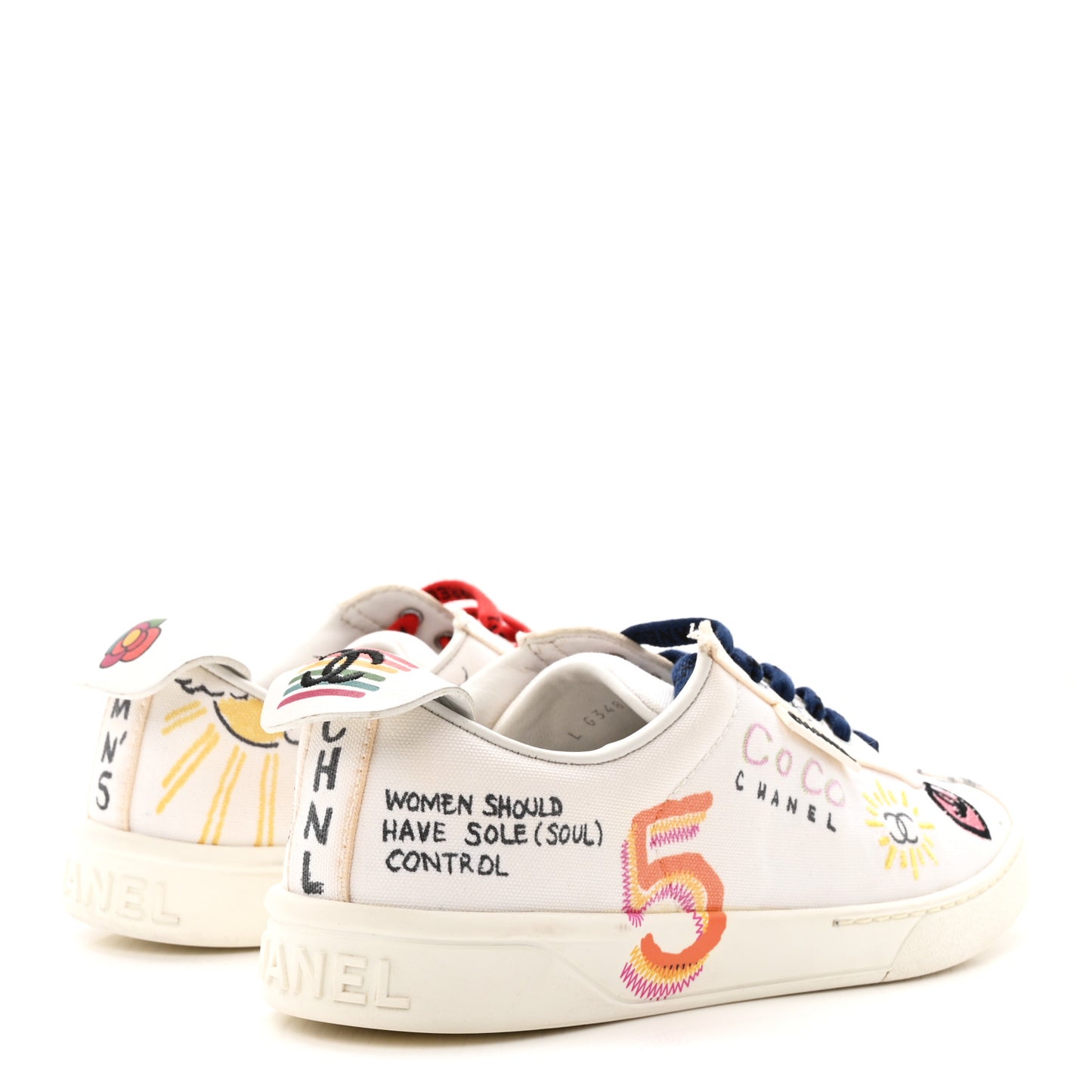 X PHARRELL WILLIAMS Canvas Womens Sneakers 38 White Multicolor