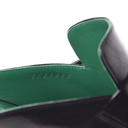 Hermes Goatskin Paradis Mules 38.5 Black 8 of 9