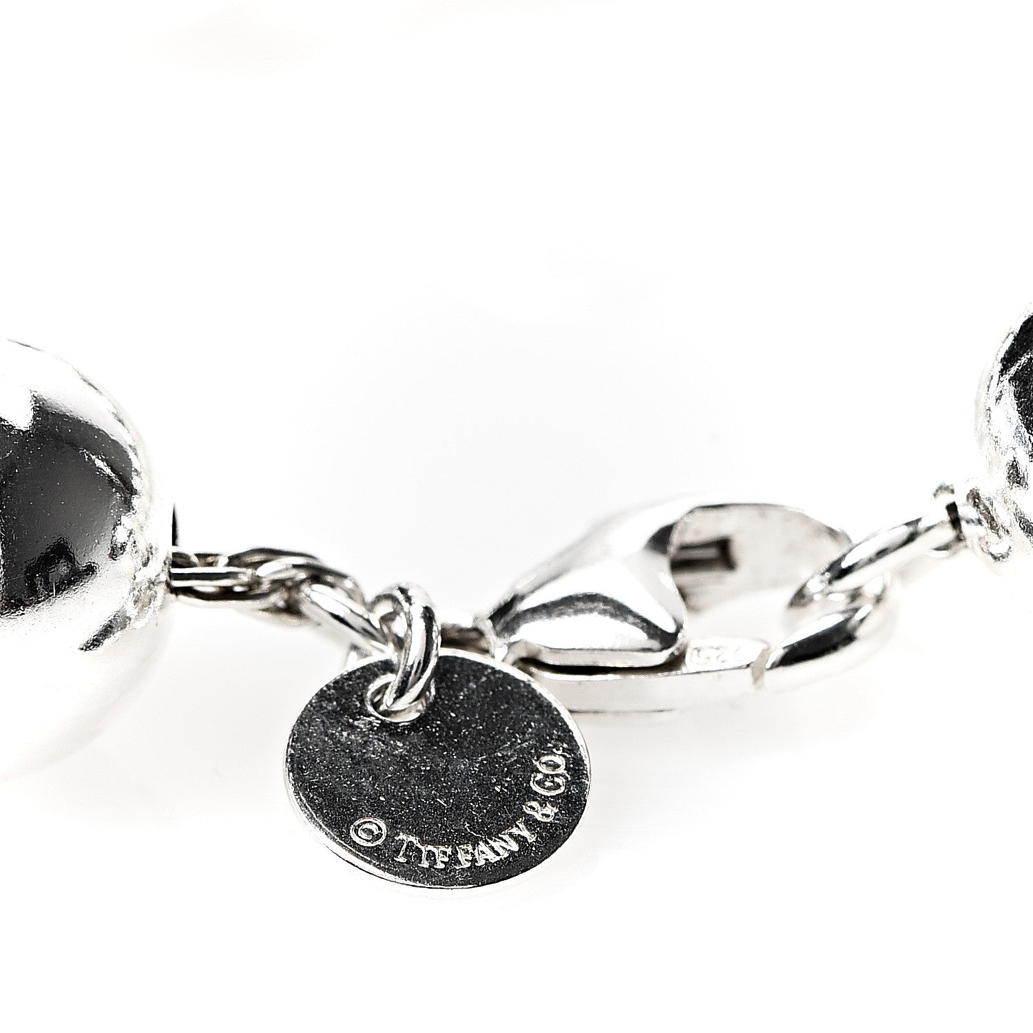 Tiffany Sterling Silver 10mm HardWear Ball Bracelet 3 of 4