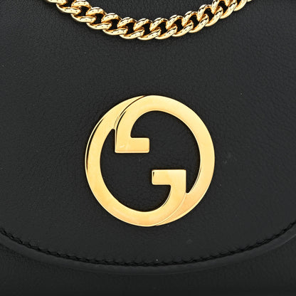 Gucci Roxy Calfskin Medium Blondie Chain Wallet Black 8 of 11