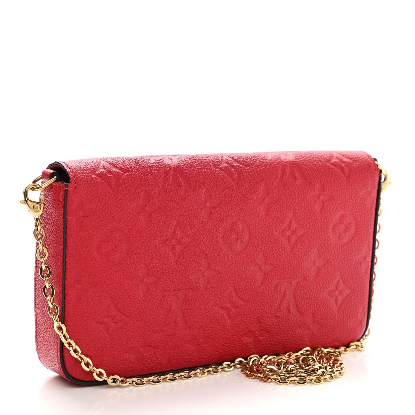 Empreinte Pochette Felicie Chain Wallet Scarlet