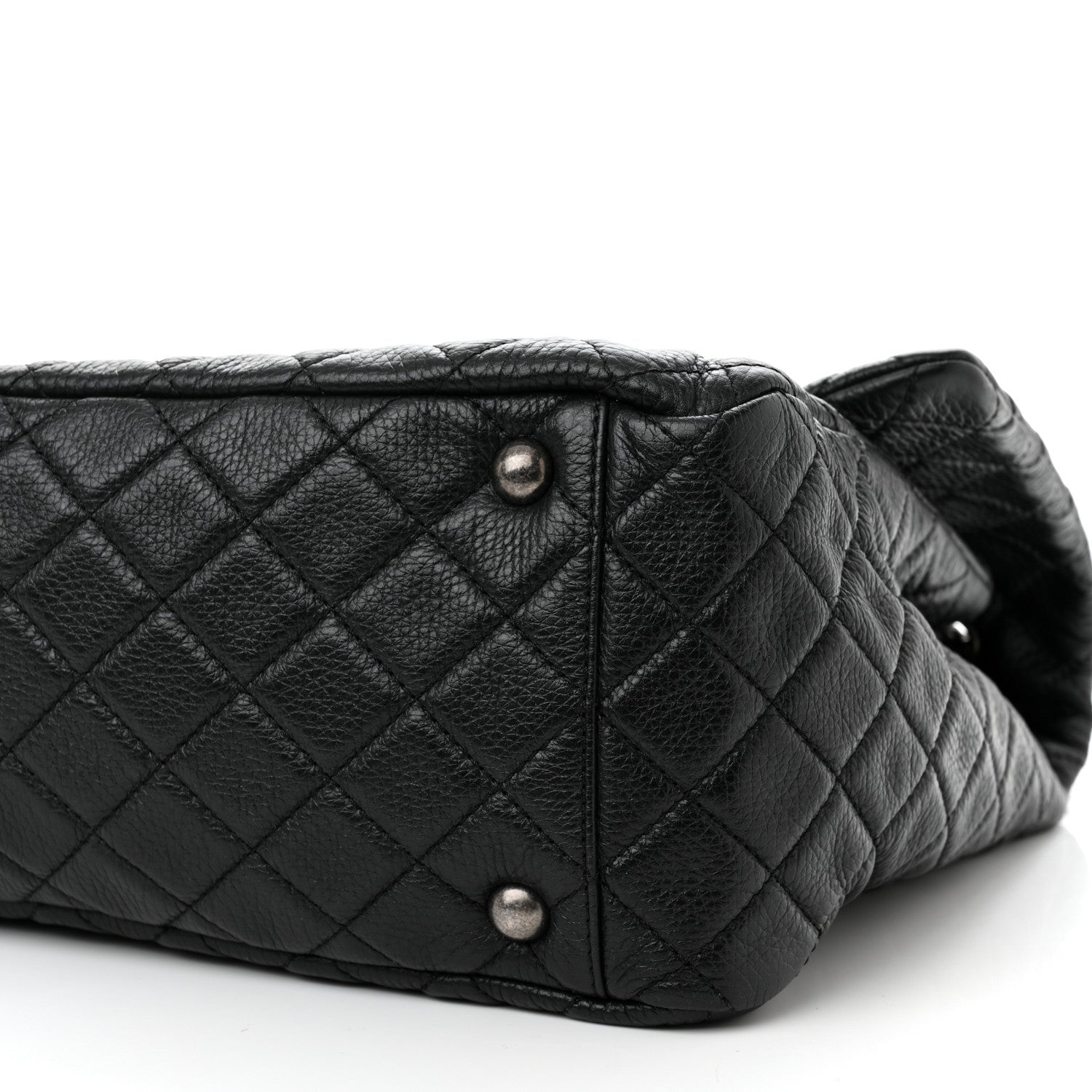 Chanel Calfskin Quilted XXL Travel Flap Bag Black 10 of 10