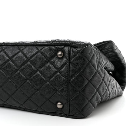 Chanel Calfskin Quilted XXL Travel Flap Bag Black 10 of 10
