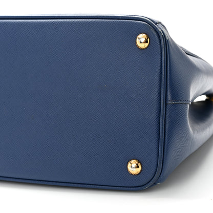 Prada Saffiano Large Galleria Double Zip Tote Bluette 9 of 15
