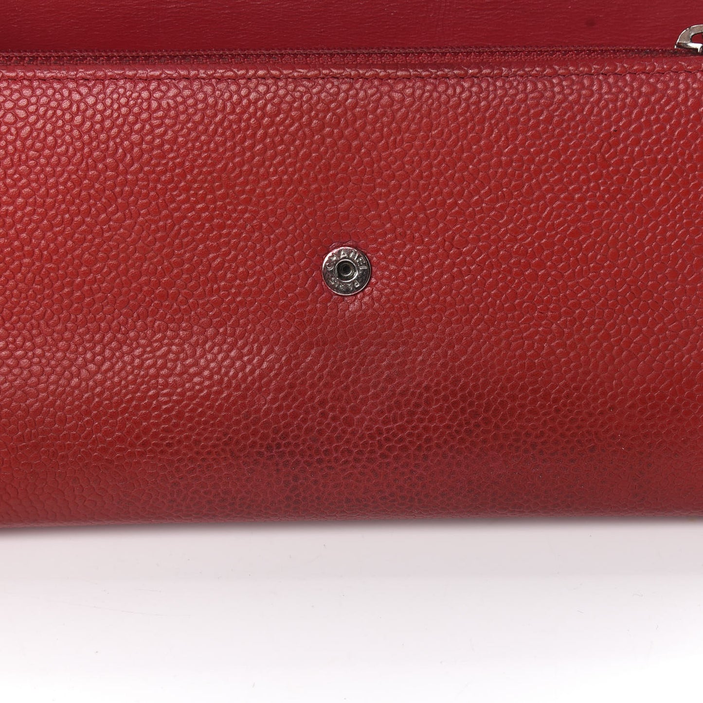 Caviar Timeless CC Large Flap Wallet Red