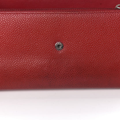 Chanel Caviar Timeless CC Large Flap Wallet Red 11 of 18