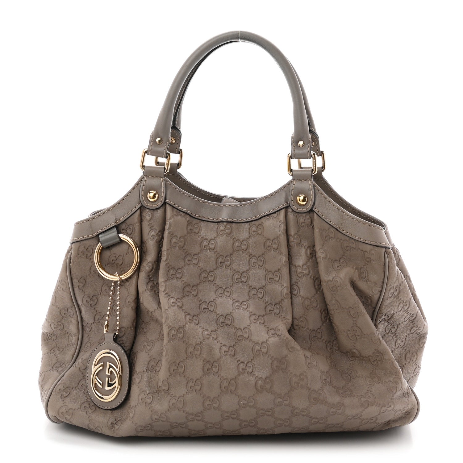 Gucci Guccissima Medium Sukey Tote Taupe 1 of 12