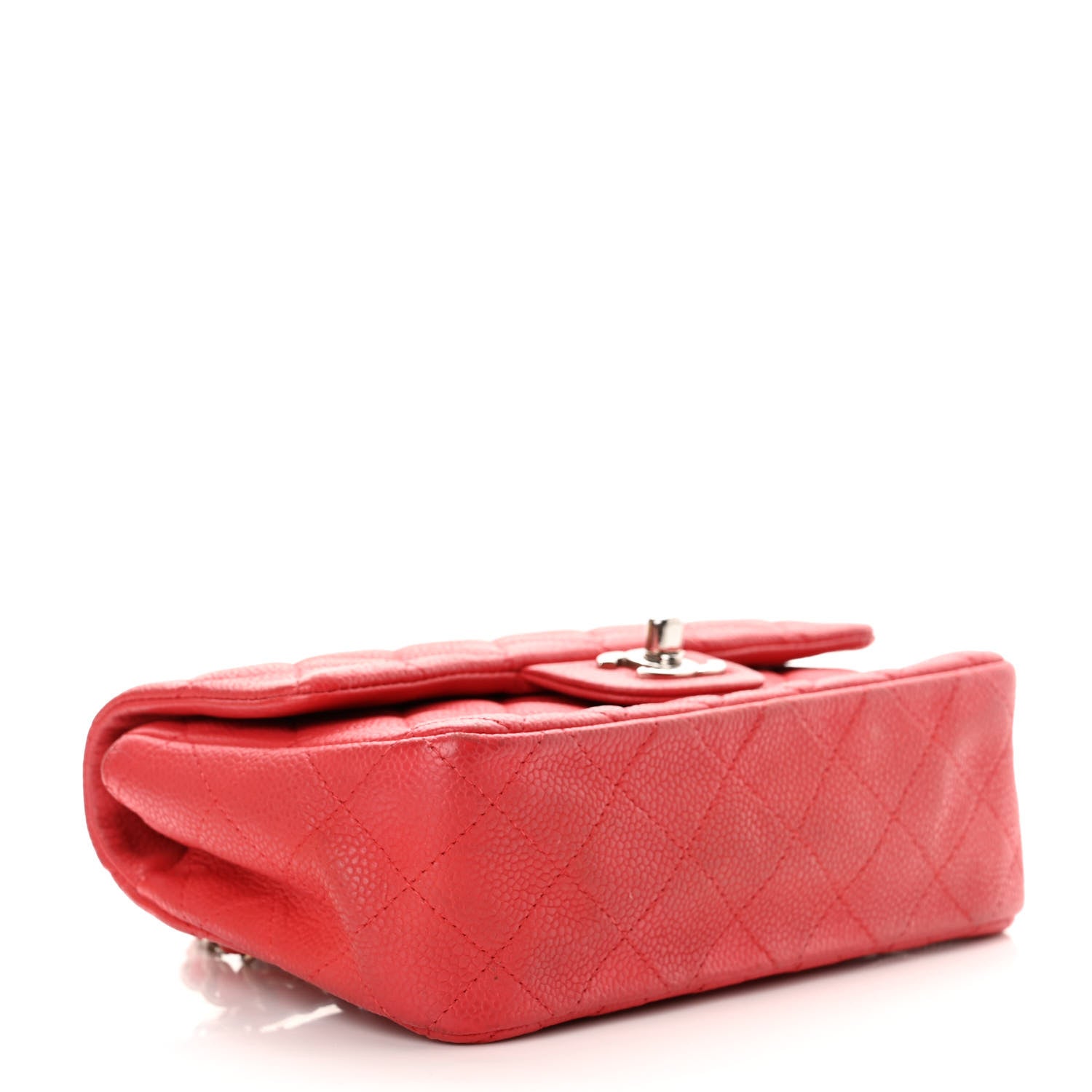 Chanel Iridescent Caviar Quilted Mini Rectangular Flap Dark Pink 4 of 16
